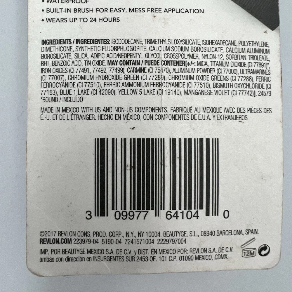 NEW Revlon Colorstay Creme Eye Shadow‎ Creme 705 Brulee Waterproof Brush 0.18 oz